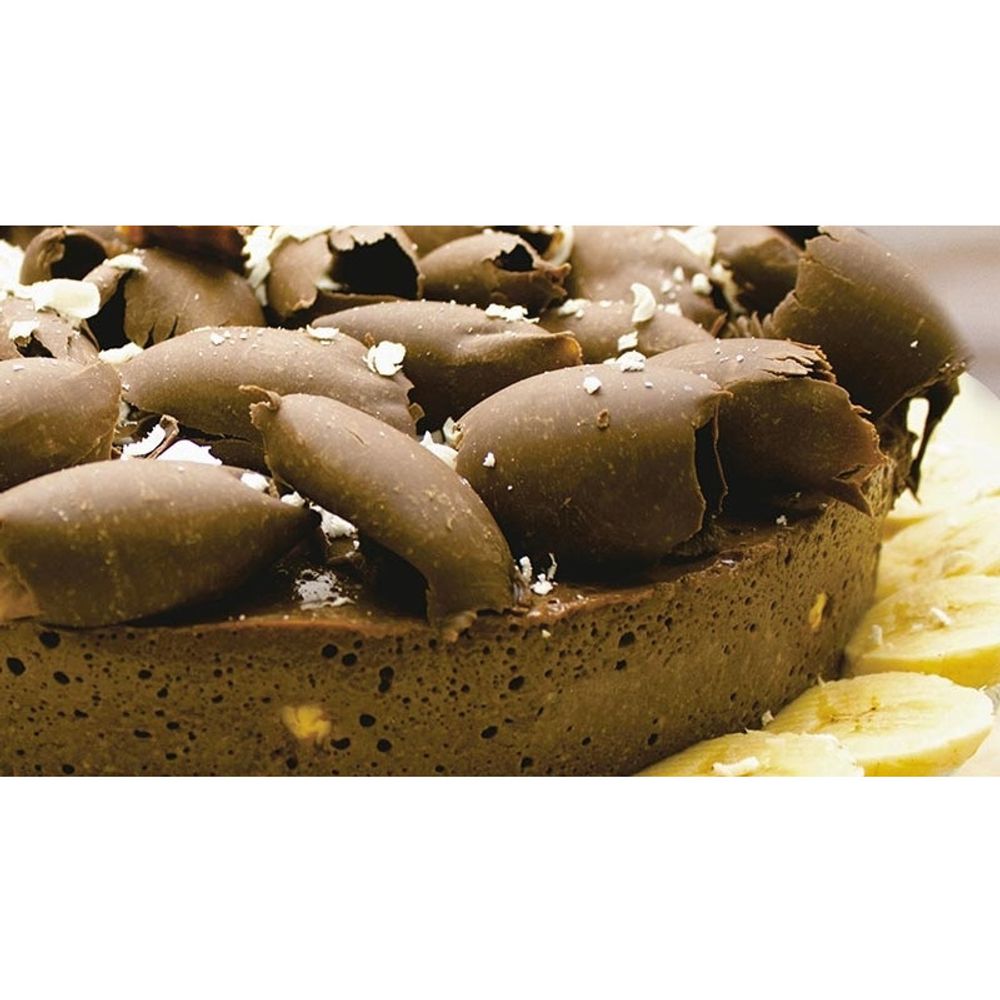 Torta Mousse de Chocolate com Banana Zero Açúcar